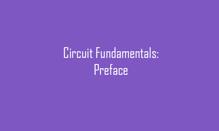 Electronic Circuits Preface