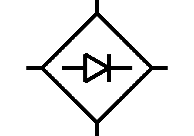 Line-commutated single-phase bridge rectifier