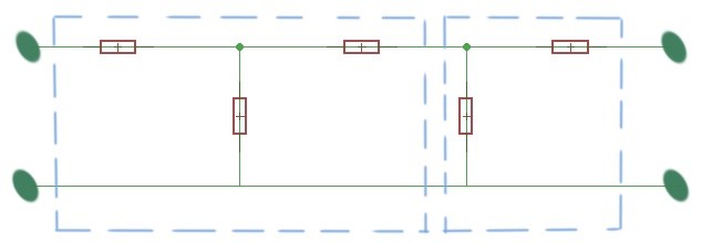 Chain of filters in the circuit