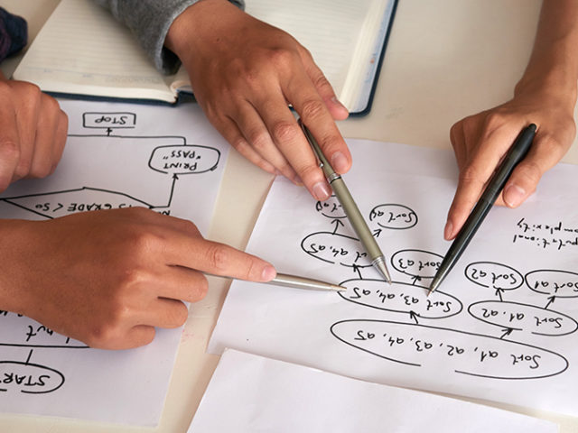 Algorithm for speeding up the planning processes in robots