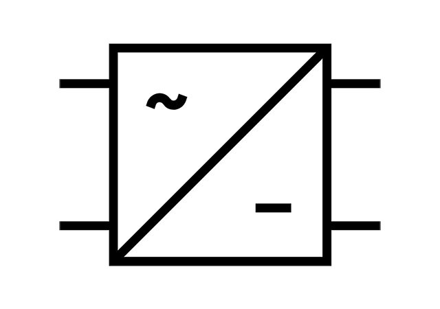 Line-commutated single-phase half-wave rectifier