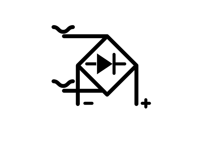 Line-commutated three-phase rectifier