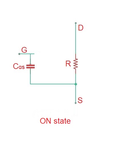 What is gate capacitance of MOSFET