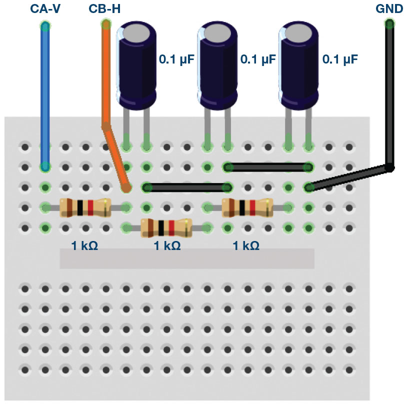 Cascaded RC lowpass filters