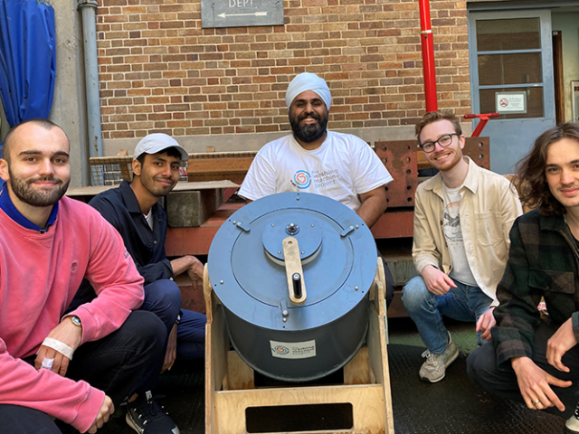 Students breaking poverty cycle with hand-spun washing machine