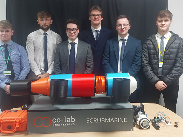 Submarine cleaning vehicle designed by cohort of engineering academy