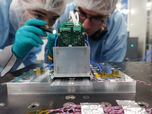 Students test pioneering satellite at European Space Agency