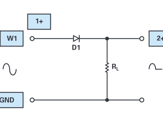 ADALM2000: half- and full-wave rectifiers