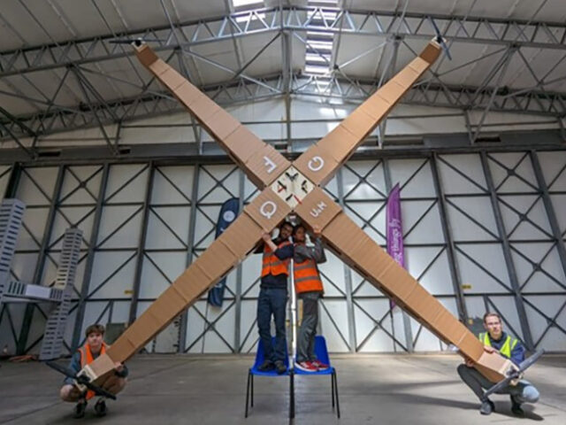 Manchester researchers design and fly world’s largest quadcopter drone