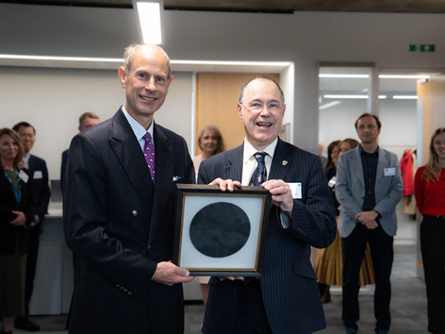 Duke of Edinburgh shines a light on silicon photonics