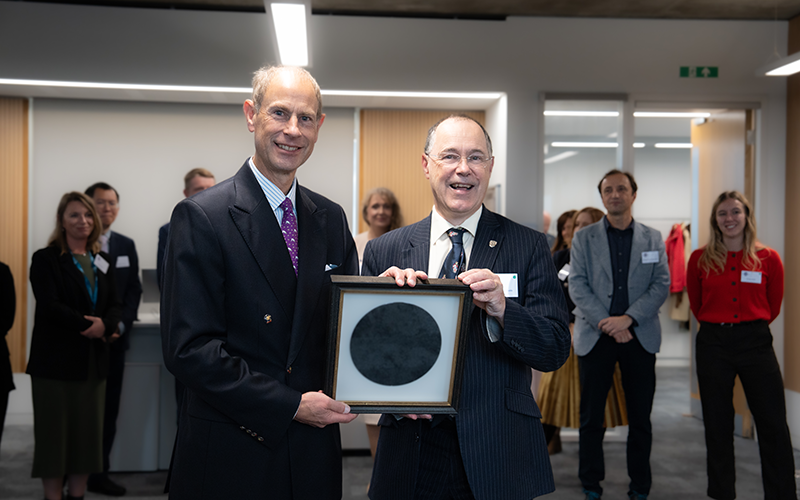 Duke of Edinburgh shines a light on silicon photonics